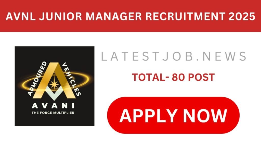Syllabus, Exam Pattern, Eligibility, Age Limit, Apply Link of AVNL Junior Manager Recruitment 2025