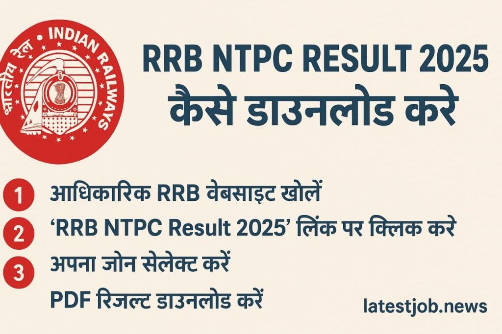 RRB NTPC Intermediate Result 2025, RRB NTPC 10+2 Level Result, Railway NTPC Result 2025, RRB Result 2025, NTPC Result PDF Download, RRB NTPC Merit List 2025, Railway Recruitment Board, Sarkari Result, latestjob.news, Government Jobs 2025