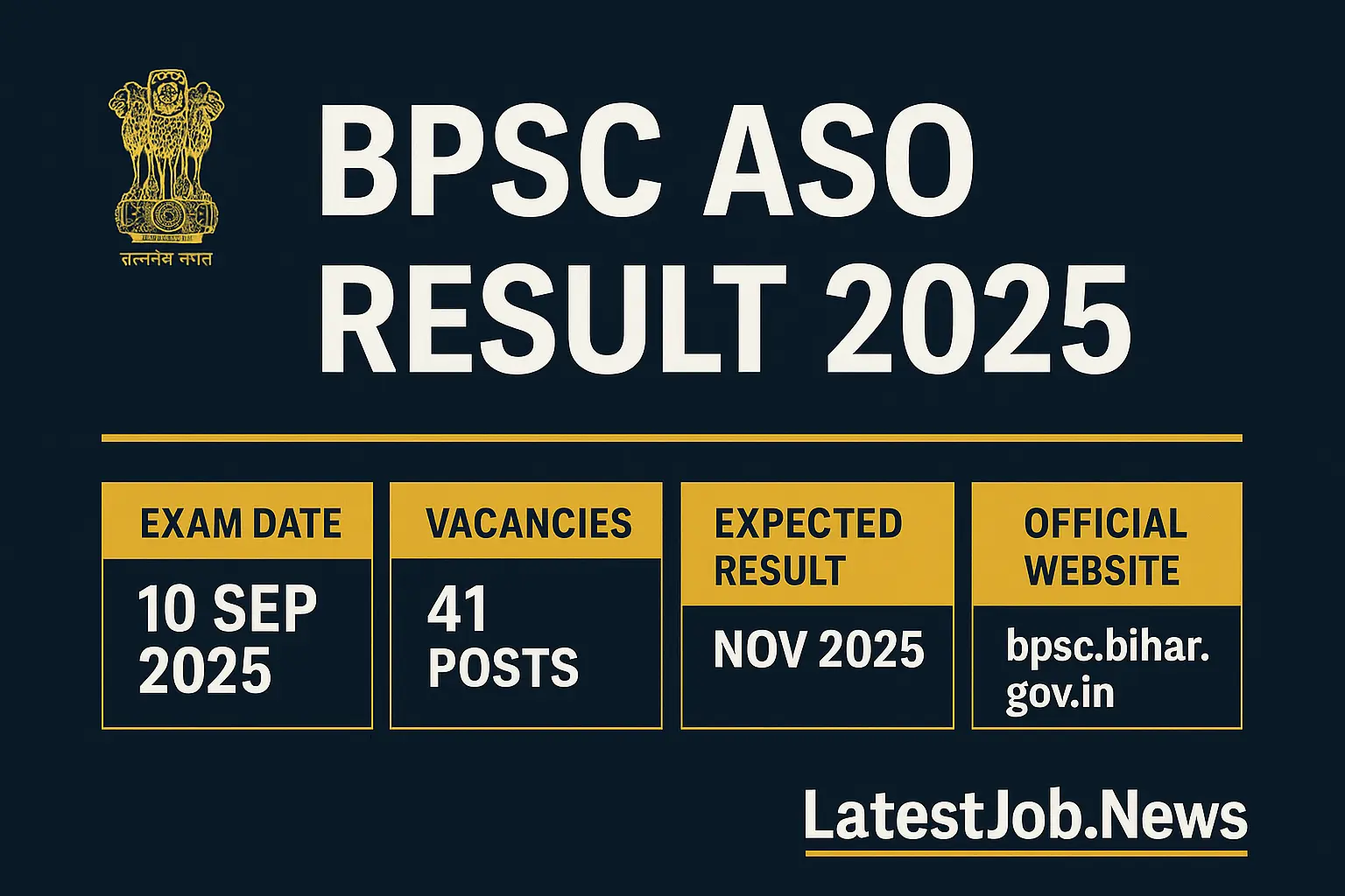 BPSC ASO Result 2025
