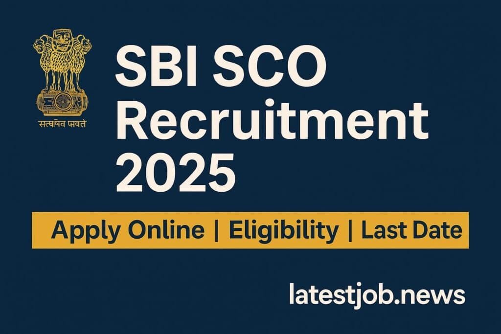 SBI SCO Recruitment 2025 announcement for government job seekers.