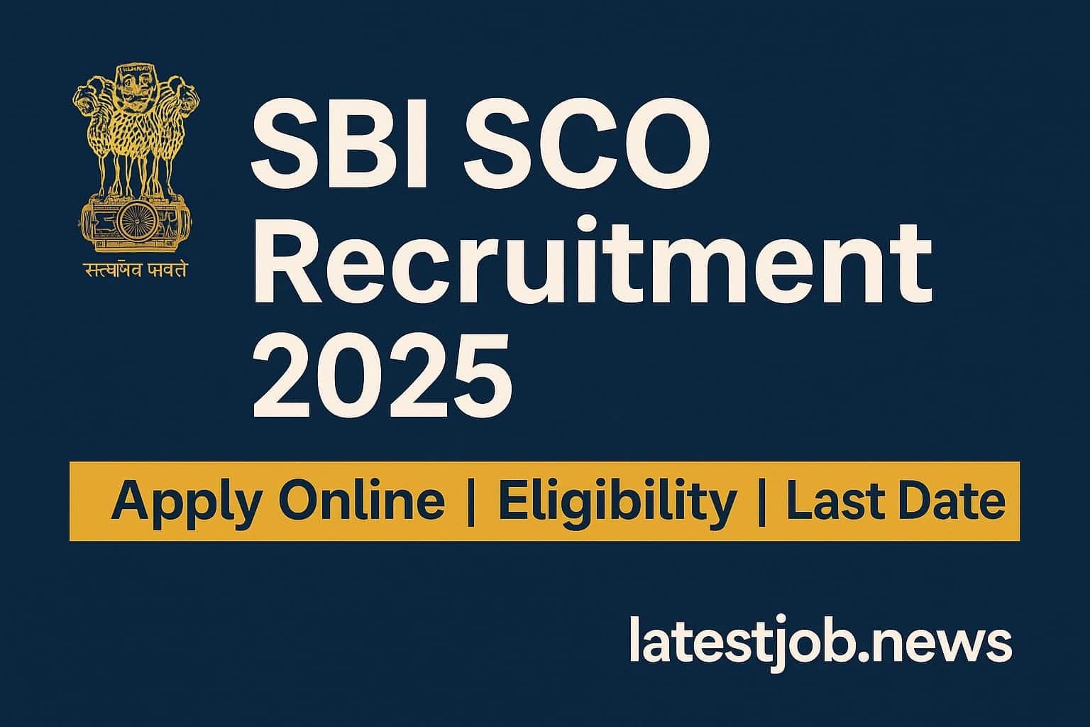 SBI SCO Vacancy 2025