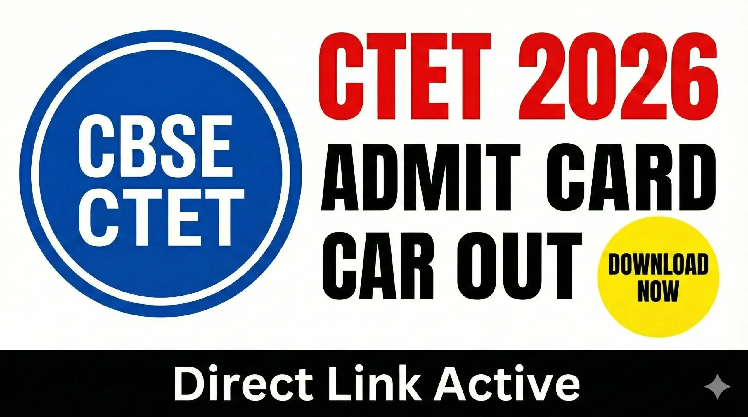 CTET Admit Card 2026 download link